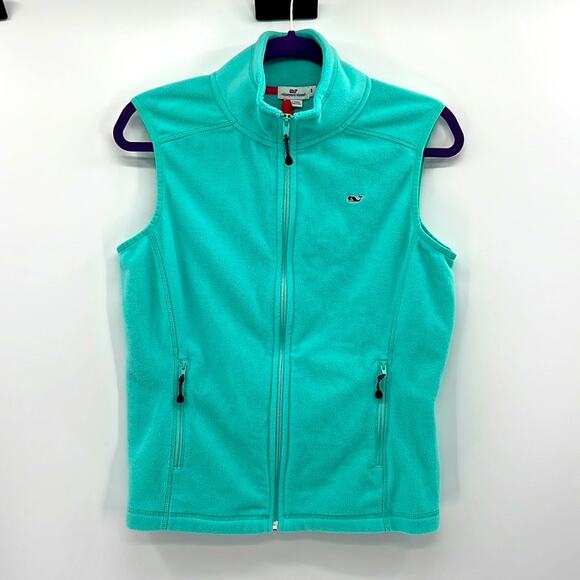 Vineyard Vines Fleece Zip up - Teal - Small - Picture 1 of 8